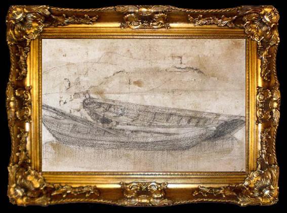 framed  Claude Lorrain Two Boats (mk17), ta009-2